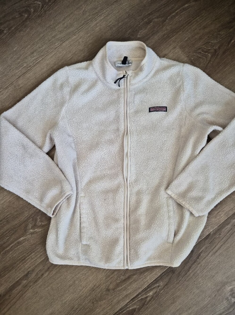 Vineyard Vines Teen 16 Pink Teddy Fleece Jacket Girls